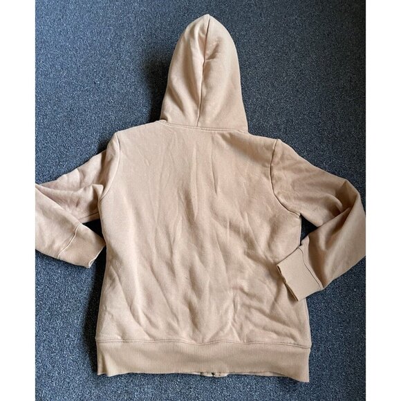 Uniqlo Womens Sherpa Lined Hoodie Full Zip Jacket  Size Large Peach - Picture 5 of 6